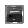 IMPRESJA Obudowa gniazda pojedyncze typu Keystone skośna antracyt GPK-1YS/p/50 OSPEL
