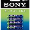 Bateria alkaliczna SONY LR03 AAA 1,5V Blue Alkaline; blister; 4 szt.