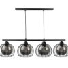 Lampa Wisząca Nowoczesna 4Xe27 Stigma Black Long