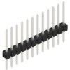 Pin header, 12 pole, pitch 2.54 mm, straight, black, 10046478