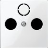 296719 Central plate for antenna sockets, pw, System M