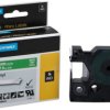 Labelling tape cartridge, 12 mm, tape green, font white, 5.5 m, 1805414
