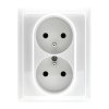 VENA Gniazdo podwójne z uziemieniem kompletne 2x2P+Z 16A 250V 510236