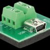 65518 Mini USB socket > 6-pin terminal block