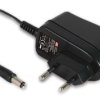 Adapter AC/DC Uwy 18V dc Iwy 330mA Złącze 2,1 x 5,5 x 11 mm, biegun dodatni w środku 6W typ wtyczki: Typ C