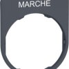 Label holder, printed with “MARCHE”, for Harmony XB4F/XB5F, ZBYFP2103C0