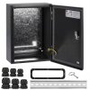 OUTLET Obudowa hermetyczna rozdzielnica metalowa z płytą montażową 400x300x150mm IP65 natynkowa czarna NEKU