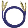 Oehlbach 2039 NF 1 Master RCA Audio Cable, 10m, Blue, Gold-Plated Connectors