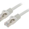 Patch cord S/FTP, Cat 6a, wtyk RJ45 z obu stron, linka, Cu, 15m PP6A-LSZHCU-15M
