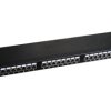 Patch panel 1U/19 cali STP ekranowany 24 porty kat. 6 złącza LSA półka montażowa PK-S6-1