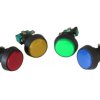 Przełącznik przyciskowy 44mm okrągły podświetlany mix