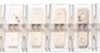 Flat plug distributor, 12 x 2 contacts, 6.3 x 0.8 mm, L 25.8 mm, insulated, straight, transparent, 387224