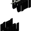 Clip-on heatsink, (L x W x H) 25.4 x 14.5 x 13.51 mm, 21 K/W, black anodized, 10006498