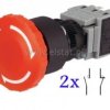 Przycisk LAS1-BY-22TSA bezpieczeństwa 16mm 4 tory