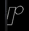 700113 LED office floor lamp up&down with sensor, black