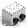1-stage filter, 50 to 60 Hz, 6 A, 250 V (DC), 250 VAC, 2.2 mH, faston plug 6.3 mm, 810911006