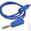 Przewód pomiarowy 22.100.050.5;nieb 2xwtyk ban. 4mm;0.5m;PVC;0.75mm2