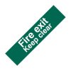 Scan 5206 Fire Exit Keep Clear Text Only - PVC 200 x 50mm