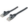 Intellinet 342049 Network Patch Cable, Cat6, 1m, Black, CCA, U/UTP, PVC, RJ45,