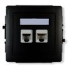 Mechanizm gniazda tel. poj. 1xRJ11 + komp. poj. 1xRJ45, kat. 5e, 8-stykowy
