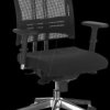 MOTION ST33-POL R15K-CR EST Nowy Styl office chair, Net-Motion, fabric, black, chrome frame