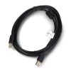 Przewód USB A - USB B 2.0 Lanberg - z filtrem ferrytowym - czarny - 3m