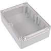 ABS/PC enclosure, (L x W x H) 176.45 x 125.8 x 55.65 mm, transparent/light gray (RAL 7035), IP65, BYB-3-90H0072