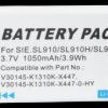 Cordless phone battery, Li-Ion 3,7 V, 1050 mAh