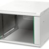 Wall enclosure, 7 U, (H x W x D) 416 x 600 x 600 mm, IP20, sheet steel, light gray, DN-19 07U-6/6-EC