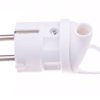 Wtyczka Kątowa 10/16A 250V 2P+Z Z Uchwytem Biała Em-Grc-02 P0039