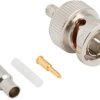 BNC plug 75 Ω, RG-161, RG-179, RG-187, Belden 9221, solder connection, straight, 031-71013-RFX