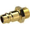 Nipple, L 31 mm, 35 bar, brass, for jacks, 107237
