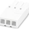 Socket header, 3 pole, pitch 2.5 mm, straight, white, 1217835