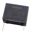 Kondensator rozruchowy do silnika 4µF 450VAC, CBB61, do druku, raster 32mm, 38 × 20 × 28 mm