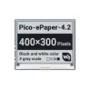 Moduł e-Paper Pico 4,2" E-Ink 400x300 do Raspberry Pi Pico - Waveshare 20344