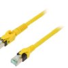 Patch cord S/FTP 6a linka Cu PUR żółty 5m 27AWG Żyły: 8 09488447745050