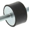 Podstawka antywibracyjna M6 średnica 25mm wysokość całkowita 51mm Cylinder męski-męski