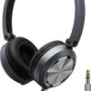 Monacor MD-460 Słuchawki wokółuszne przewód czarny, srebrny możliwość zamiany muszli, składane