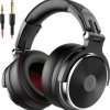 OneOdio Pro-60 Słuchawki wokółuszne przewód stereo czarny Dźwięk o wysokiej rozdzielczości składane, możliwość zamiany m