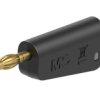 Adapter z wtykiem bananowym Wtyk Połączenie lutowane Czarny 32A Staubli rozmiar 4 mm