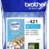 Tusz Brother LC-421C - błękitny