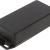 Aluminum die cast enclosure, (L x W x H) 100 x 50 x 31 mm, black (RAL 9005), IP65, 1590WG2FLBK