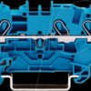 2004-1304 3-conductor feed-through terminal, 32 A 0.5 - 4.0 mm² blue