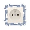 SIMON 10 Gniazdo pojedyncze z uziemieniem (moduł) szybkozłącza krem CGZ1C.01/41 KONTAKT SIMON