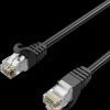 KAFL31-3900501 Patch cable, Cat.7, S/FTP, PUR, black, 0.25m