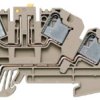 Disconnect/test-disconnect terminal block, push-in connection, 0.5-4.0 mm², 20 A, 4 kV, dark beige, 1899190000