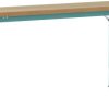 Grundwerkbank PROFI Spezial mit massiver Bucheplatte, BxTxH = 1500 x 700 x 740-1040 mm Manuflex WP6052.5021