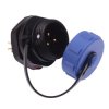 3 Pin Waterproof W13 Male Socket Panel Mount Connector IP68