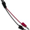 Coaxial cable, BNC jack (straight) to banana plug, PVC, 0.1 m, BU-5220-A-4-0
