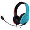 PDP 500-162-EU-BLRD Over-ear corded headset blue/red noise cancel mic-mute